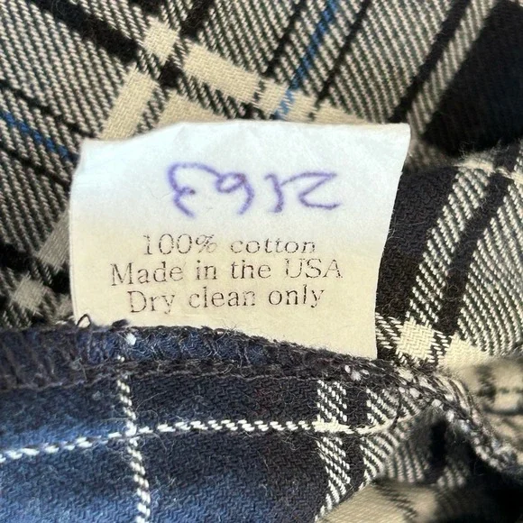 Alicia Bell Plaid Button Shirt Small Western Preppy Festival Ruffle Indie USA - Picture 9 of 9